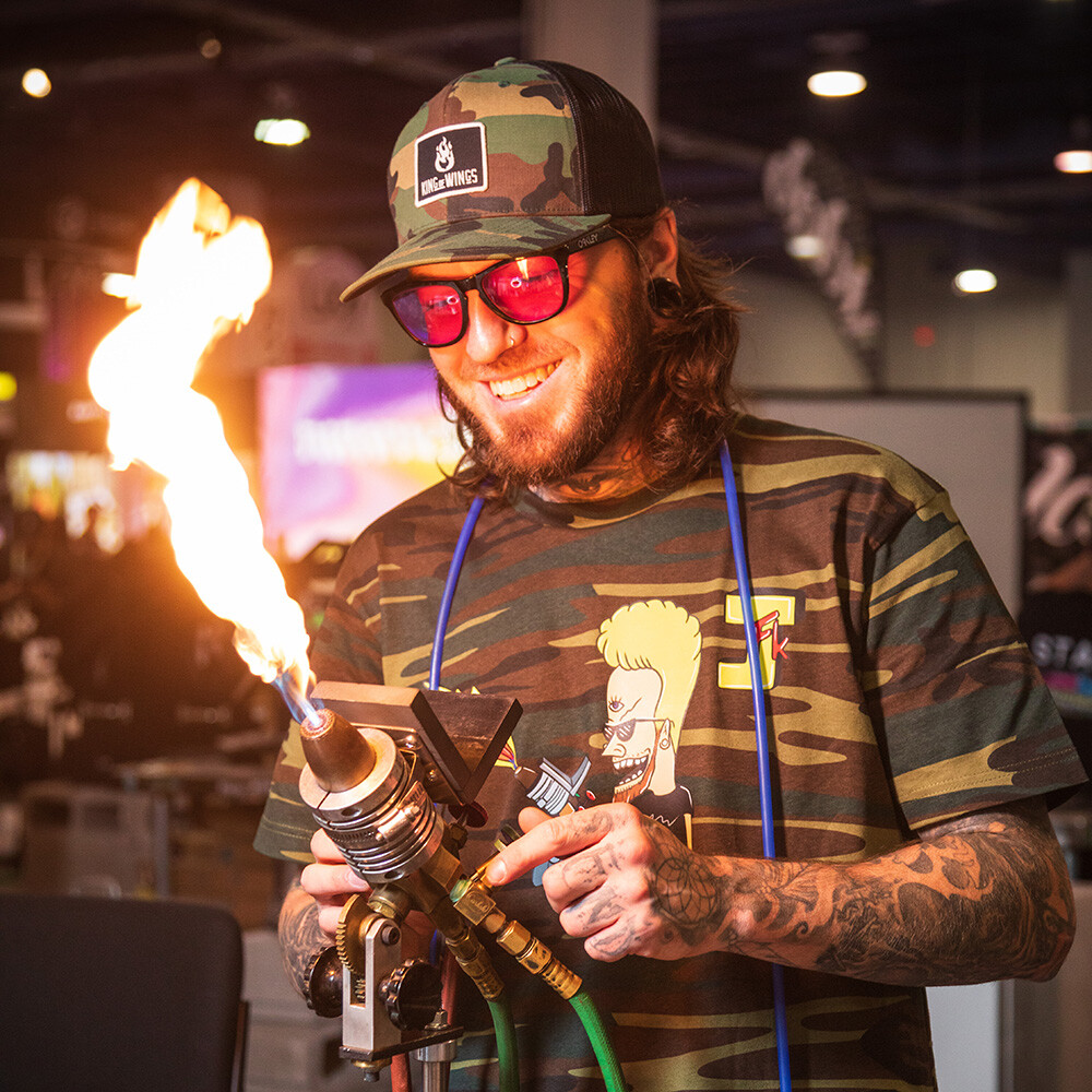 JFK Live Glass Blowing